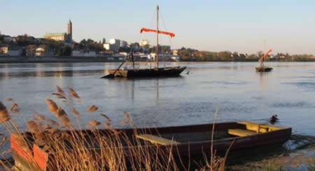 Gabare en bords de Loire