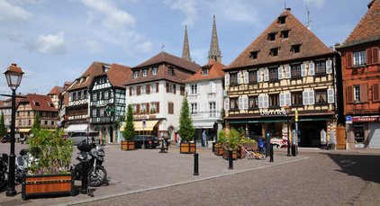 Place du marché à Obernai