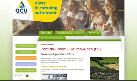 CAMPING GCU PONT DU FOSSÉ