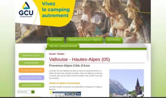 CAMPING GCU VALLOUISE