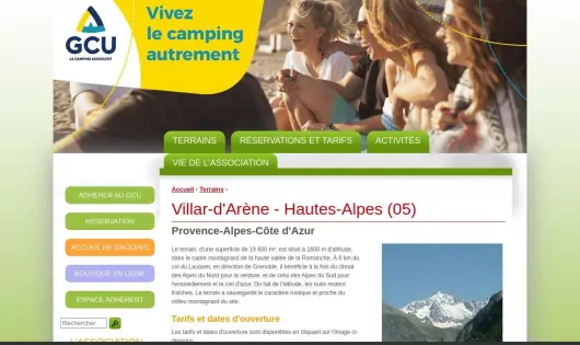 CAMPING GCU VILLAR-D'ARÈNE