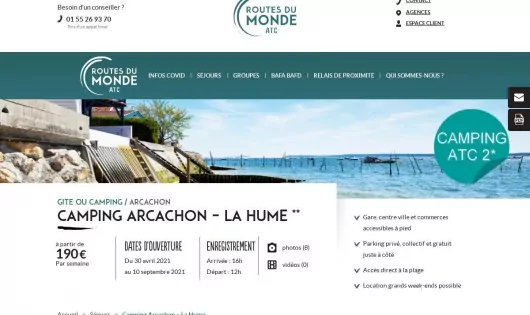 CAMPING ARCACHON – LA HUME