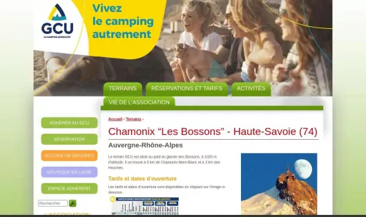 CAMPING GCU CHAMONIX-LES-BOSSONS