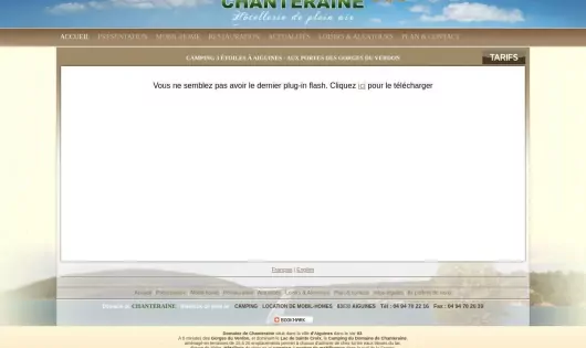 CAMPING DE CHANTERAINE