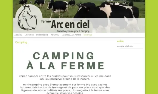 CAMPING À LA FERME ARC EN CIEL